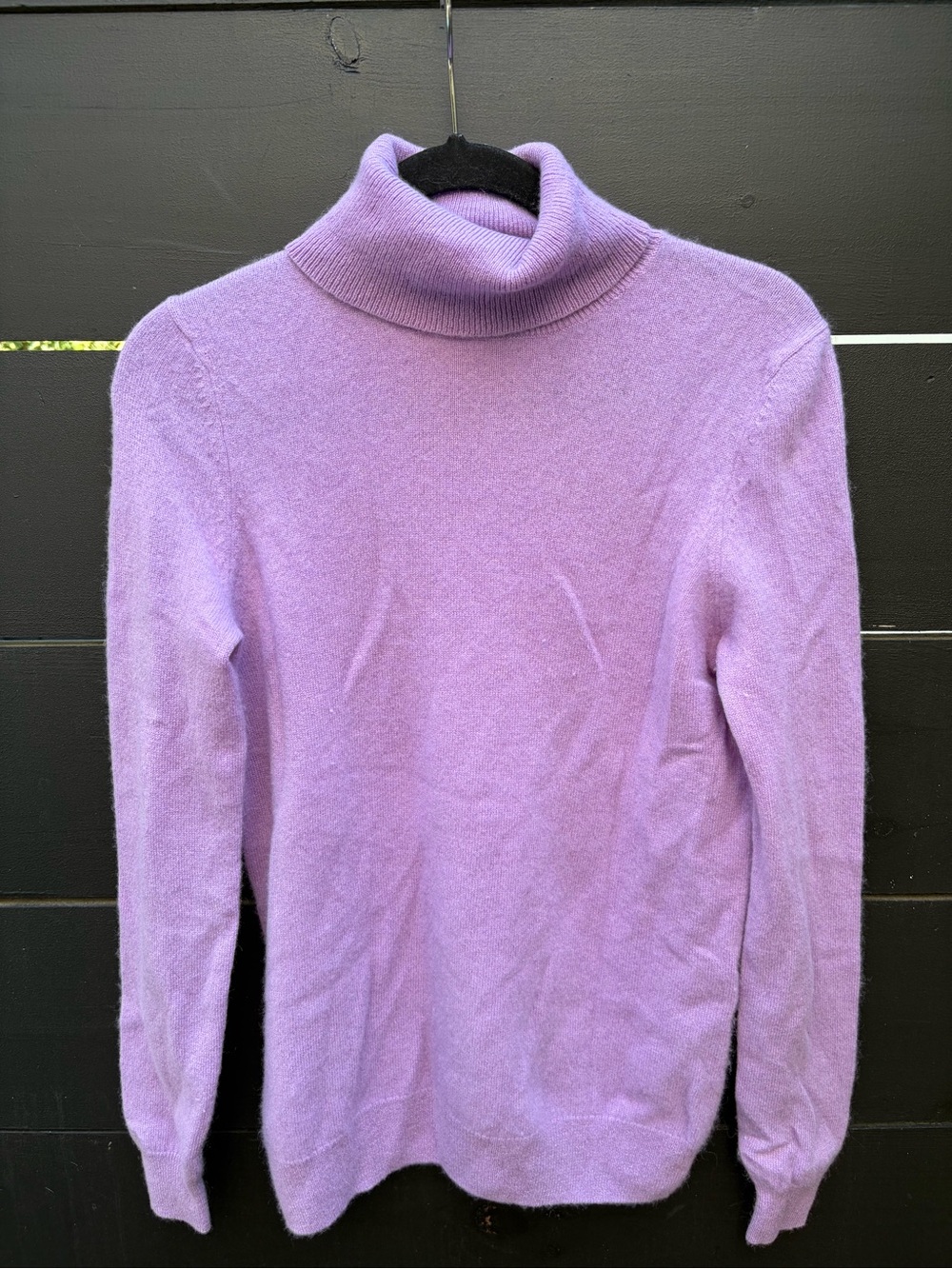 C by Bloomingdale’s 100% Cashmere Turtleneck Sweater Purple Size M
